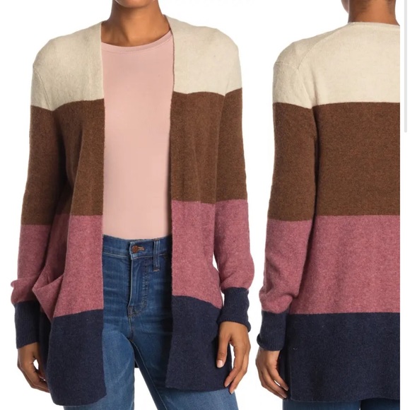 EUC Madewell Kent Colorblock Cardigan XS - Picture 2 of 4